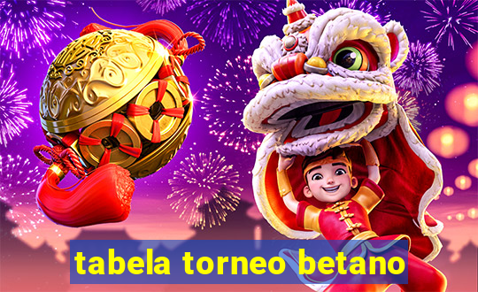 tabela torneo betano