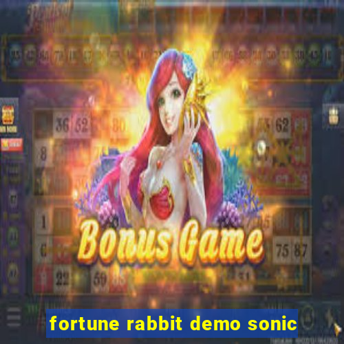 fortune rabbit demo sonic